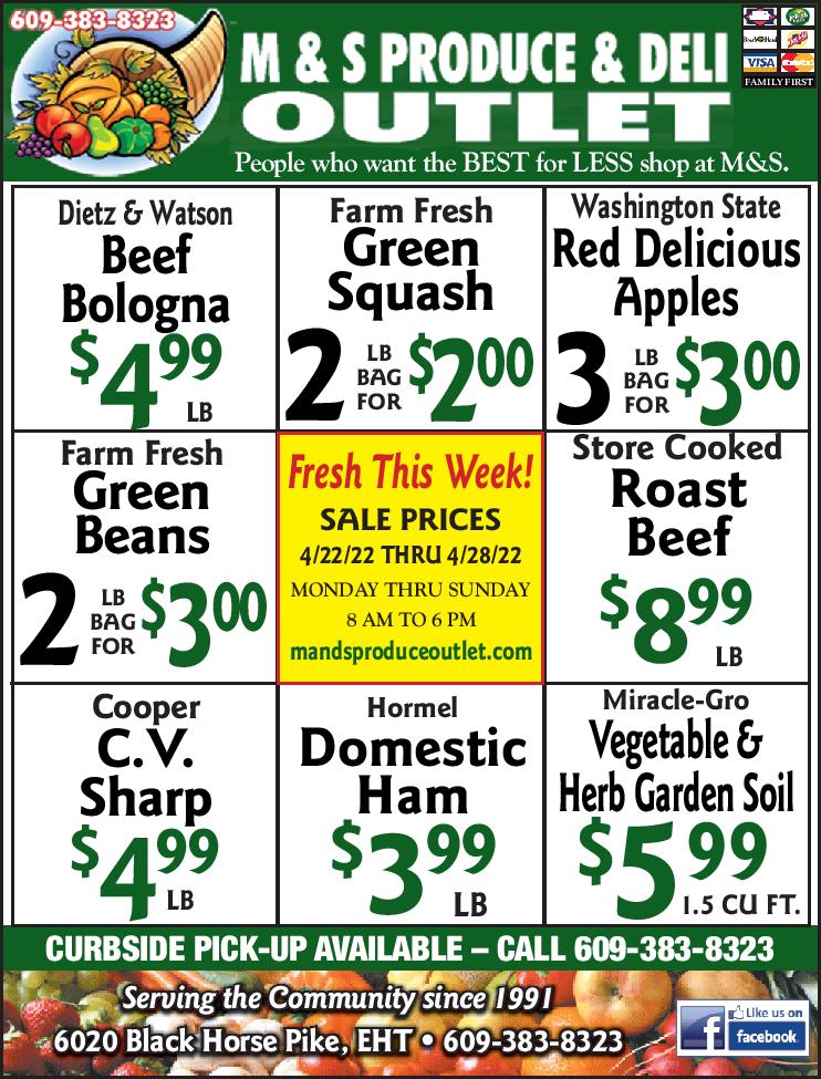 Weekly Specials M&S Produce and Deli Outlet