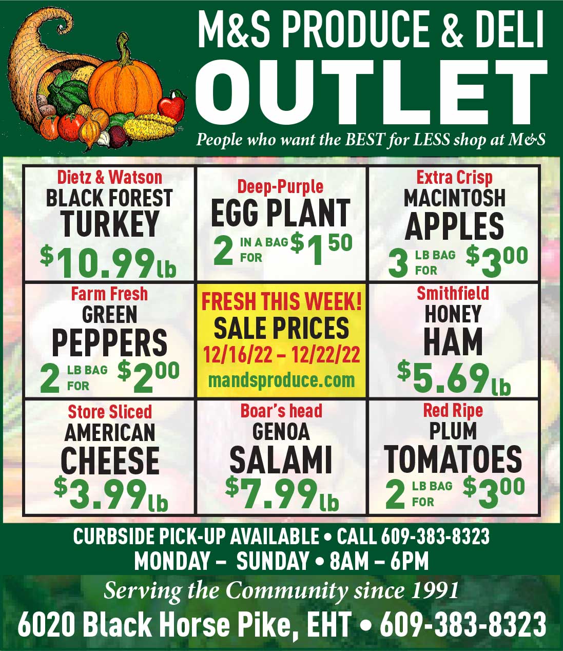 M&S Produce and Deli Outlet Egg Harbor Township, NJ